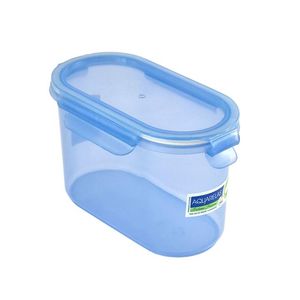 Guateplast Hermético Click Clack Ovalado Mediano Azul Océano 1.2 L