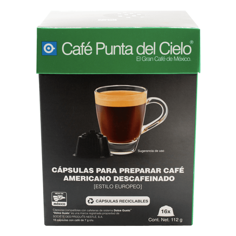 Café Americano Descafeinado (16 cápsulas) - NESCAFÉ® Dolce Gusto®