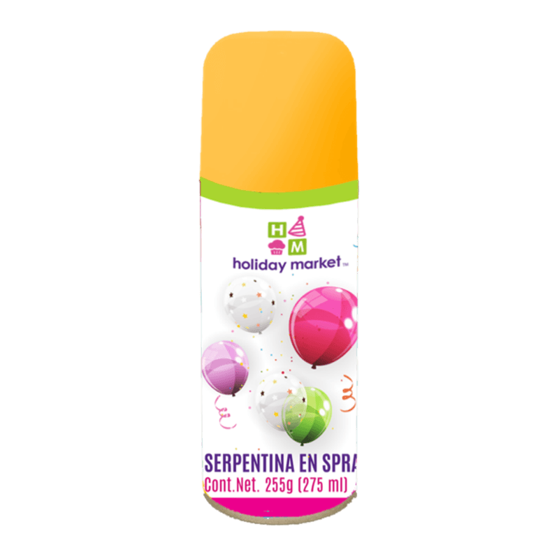 SERPENTINA EN SPRAY DE COLORES 250ML