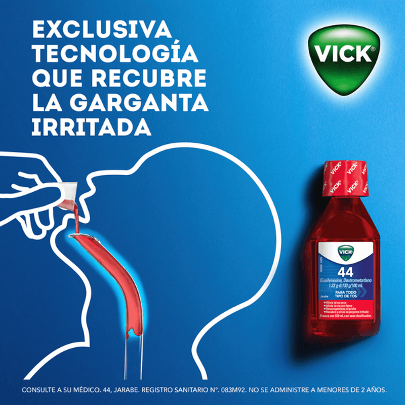 Jarabe Para Todo Tipo Tos Fórmula 44 Vick