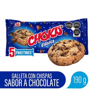 Galletas con Chispas de Chocolate Chokis Clásica 190 Gr