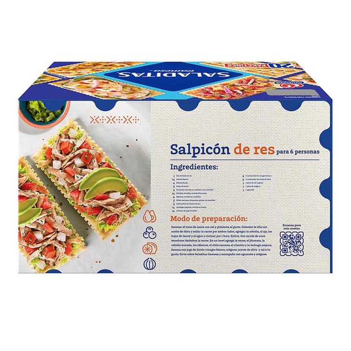Gamesa Galletas Saladitas clásicas 20 paketines 240 g HEB México