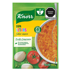 Knorr Sopa en Forma de Letras 143 g