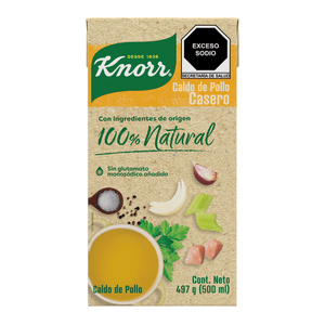 Knorr Caldo de Pollo 100% Natural 500 ml