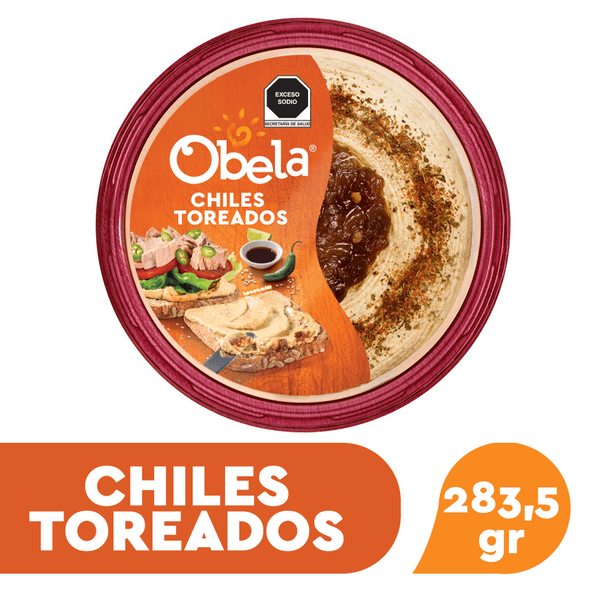 Obela Hummus Hummus Chiles Toreados 283.5 g HEB México