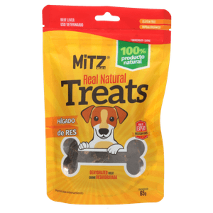 Mitz Meals Premio para Perros Hígado de Res 60 g Chaleco para Perros Marlon Mediana