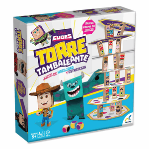 Juego Torre Tambaleante Disney Cubes 1 Pz