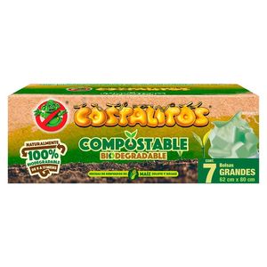 Bolsas de Basura Compostable Grande 7 Pz