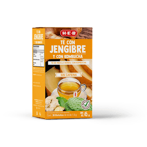 Té de Mezcla Herbal Jengibre con Kombucha 1 Cj