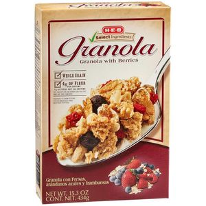 HEB Cereal Granola con Fresas Y Moras 434 g