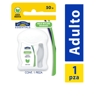 Hilo Dental Nylon Encerado Menta 50 Mr