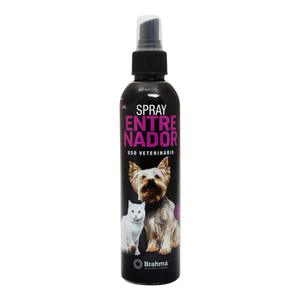 Spray Atrayente Brahma Entrenador Mascotas 250 ml Tabletas Masticables para Piel y Pelaje 60 Pz