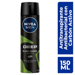 NIVEA MEN Desodorante Antibacterial Deep Amazonia 150 ml