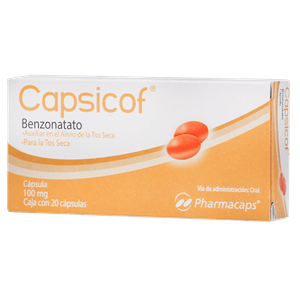 Capsicof 100mg 20perlas Benzonatato Gen 20 Pz