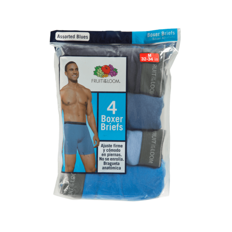 Fruit Of The Loom Boxer Caballero Azul 4 Pack T Me H E B Mexico