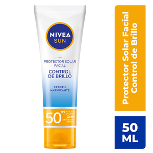 NIVEA SUN Protector Solar Facial Control Brillo FPS50 50 ml