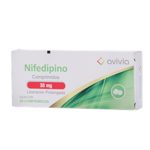 Nifedipino 30mg 30 Comprimidos 30 Pz