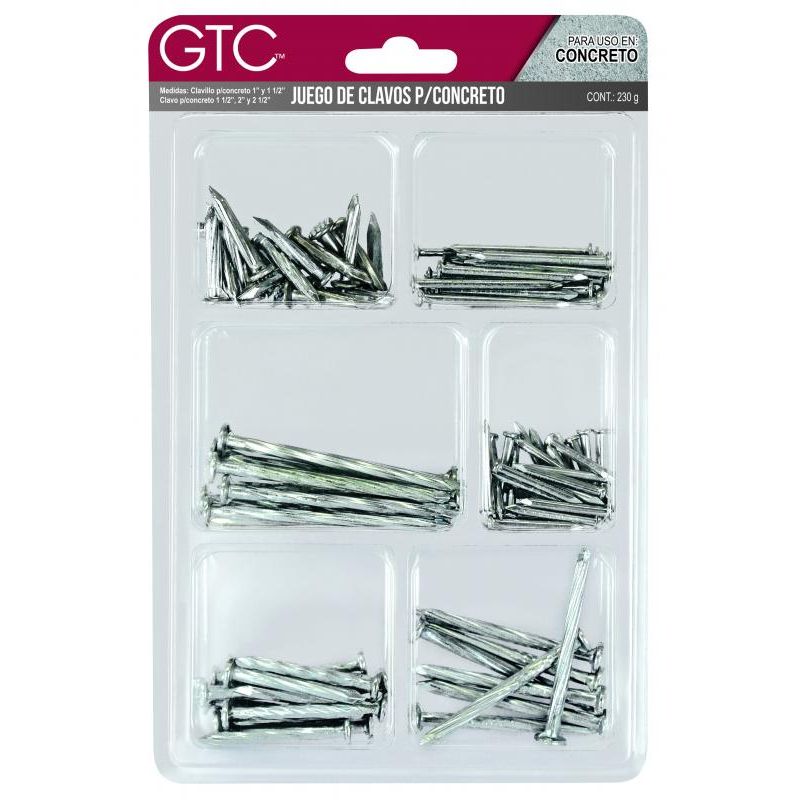 Gtc Juego de Clavos Para Madera 1 Pz - Mi Tienda del Ahorro