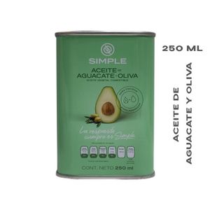 Aceite de Aguacate Y Oliva 100 % Puro 250 Ml