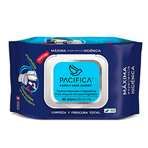 Toallitas Humedas Limpiadoras Pacifica 30 pz