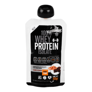 Crema Crema de Cacahuate Cacao con Whey Protein 10 100 Gr