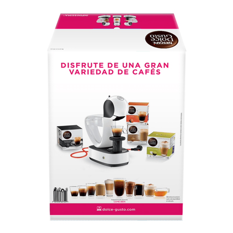 Cafetera Krups KP1701HT Dolce Gusto Infinissima Blanca