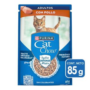 Purina Cat Chow Defense Hydro Adultos Pollo Alimento Húmedo para Gatos Adultos Pouch 85 g Full Life Alimento Seco para Perros Cachorro Raza Pequeña 4 kg