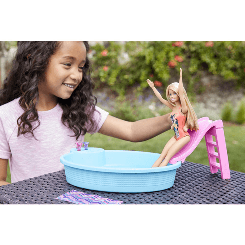 Barbie Piscina Glam Con Muñeca, Juguetes Para Niñas