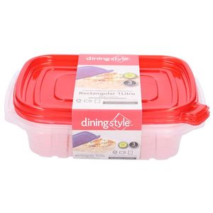 Contenedor Para Alimentos Rectangular 1 Pz