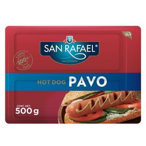 San Rafael Salchicha Pavo Hot Dog Pavo 500 g