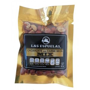 Las Espuelas Carne Seca con Cacahuate 50 g