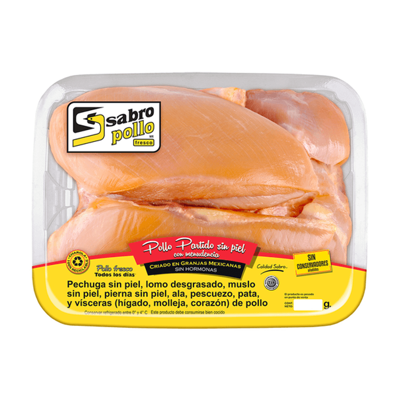 HCF Pechuga de Pollo sin Hueso sin Piel Congelado 1 kg - H-E-B México