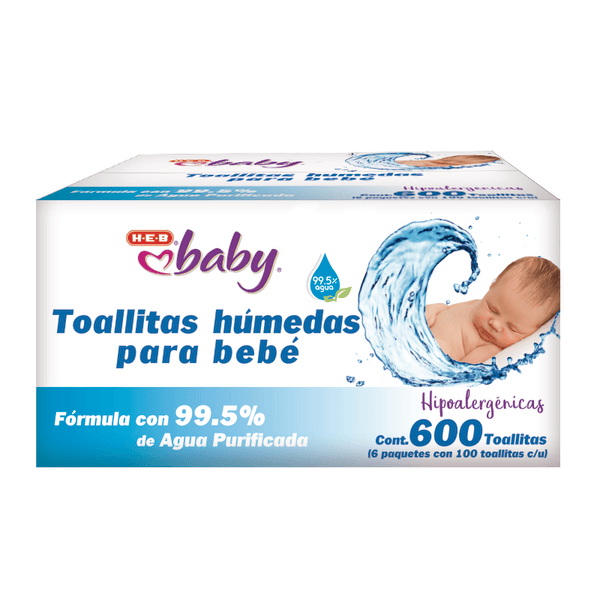 HEB Baby Caja Toallitas Humedas Bebe 99.5% Agua 60 - H-E-B México