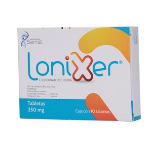 Lonixer 250mg 10tab Clonixinato de Lisina Generico 10 Pz