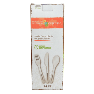 Cubiertos Desechables Compostables 24 Pz