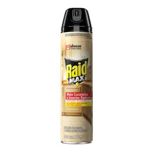 RAID MAX Insecticida en Aerosol Protección de la Cocina Mata Cucarachas e Insectos Rastreros 285 ml