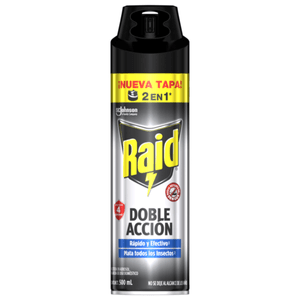 Insecticida Plaguicida Raid Doble Acción 500 ml