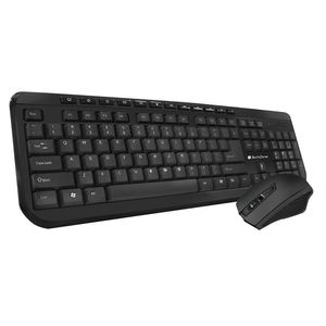 Teclado Y Mouse Inalambricos Standard Nano Negro 1 Pz