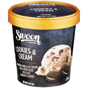 Helado By HEB Cookies & Cream 473 ml