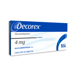 Decorex 4mg 10 Tabs Dexametasona 10 Pz