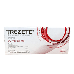 Trezete 10mg 30 Tabs Rosuvastatina 30 Pz