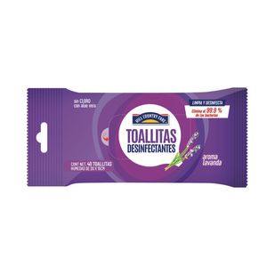 HCF Toallitas Desinfectantes Aroma Lavanda con 40 pz