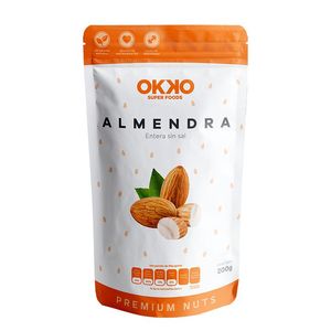 Okko Almendra Entera Sin Sal 200 G 200 g