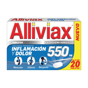 Alliviax Analgesico Naproxeno con 20 pz