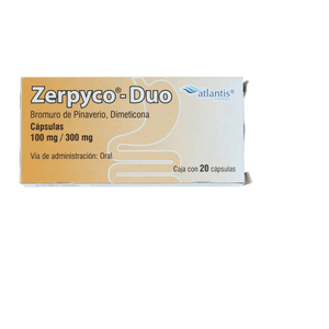 Zerpyco-Duo 100/300 Mg 20 Caps Pinaverio, Simetico 20 Pz