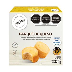 Panqué con Queso Sin Gluten 4 pz