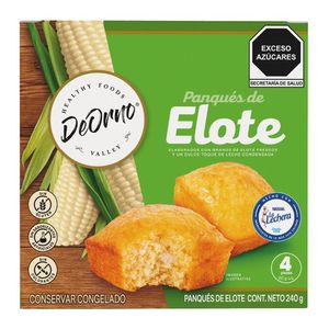 Panqué de Elote Sin Gluten 4 pz