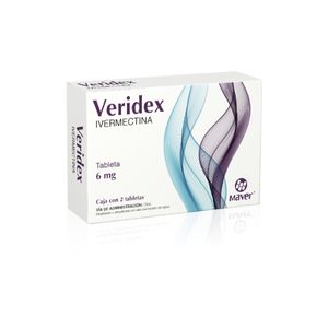 Veridex 6mg 2 Tab Ivermectina Gen 2 Pz