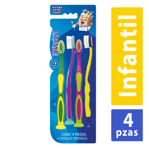 Pack de Cepillos Dentales Stand Up 4 Unidades 4 Pz