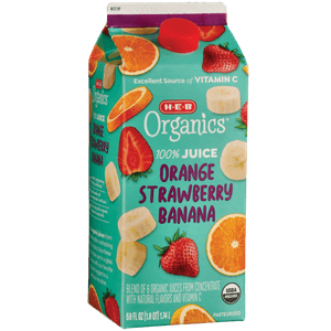 HEB Jugo Orgánico Naranja Fresa Plátano 1.7 L